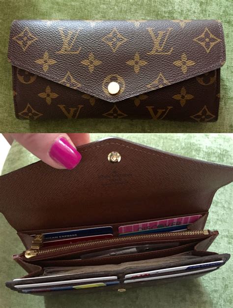 lv wallet brown checks|louis vuitton sarah wallet.